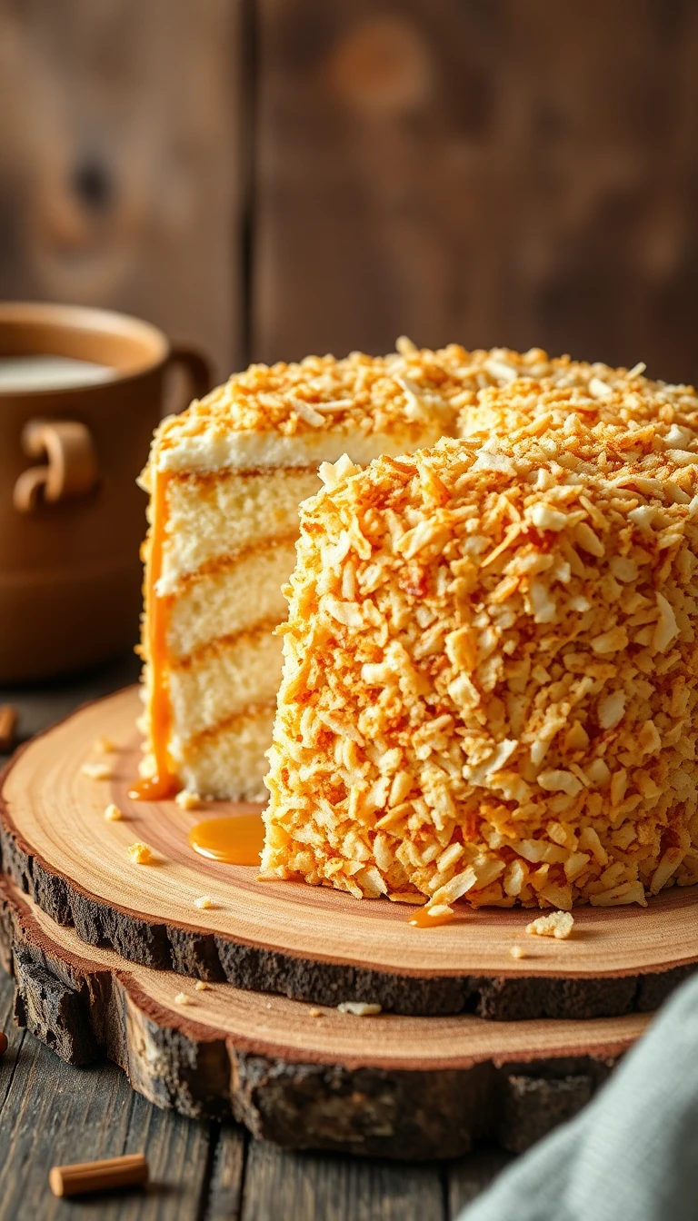 Toasted Coconut Rustic Toasted coconut Rustic