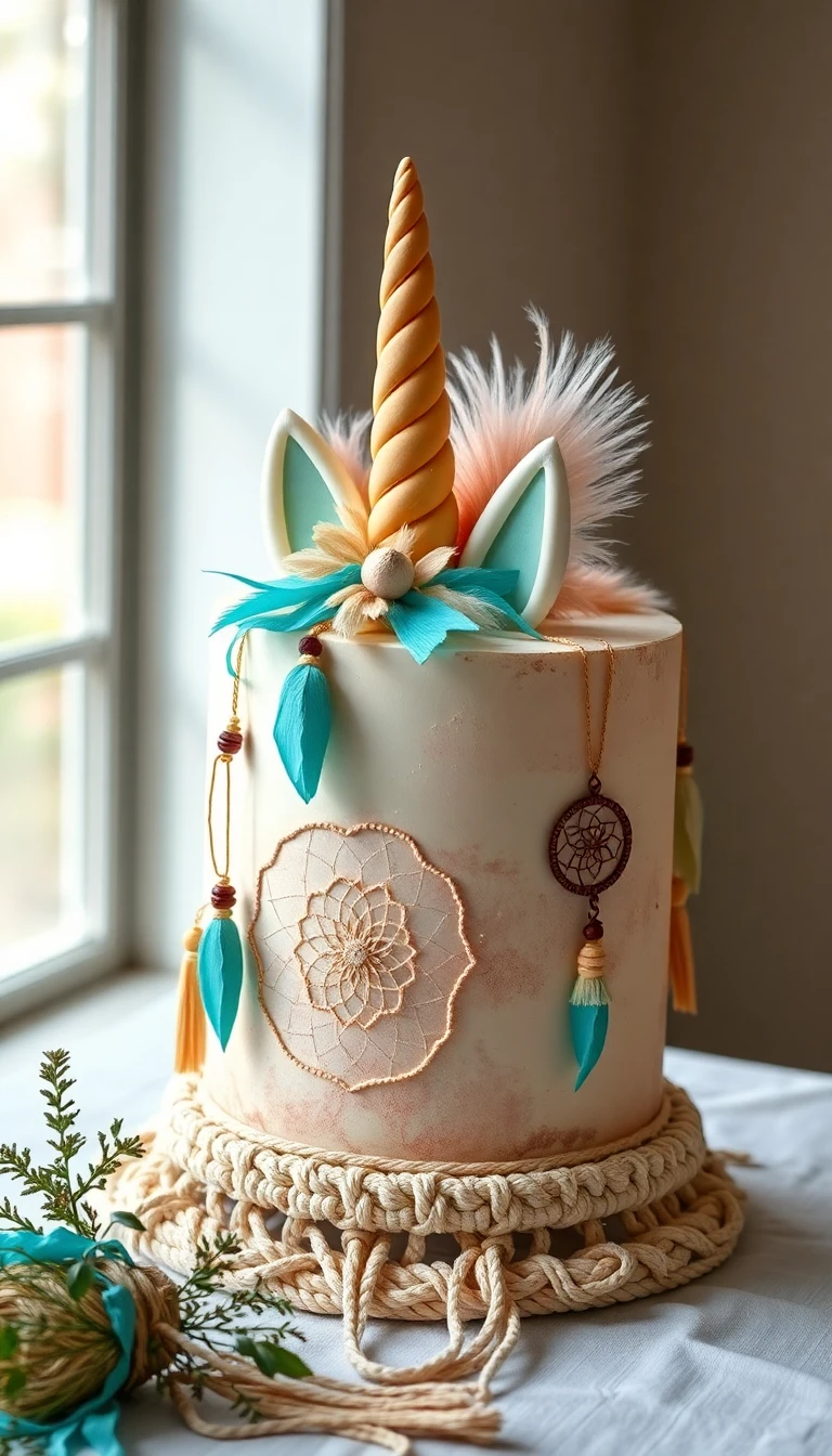 Boho Unicorn Cake Boho Unicorn Cake