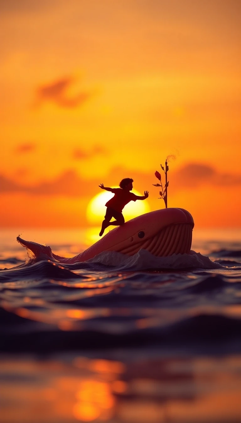 Sunset Whale Sunset Whale