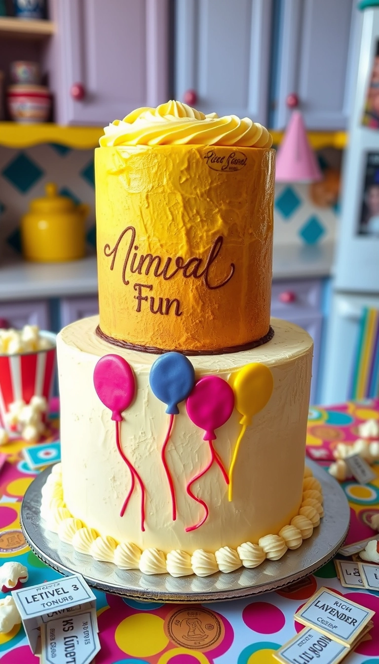 carnival fun cake