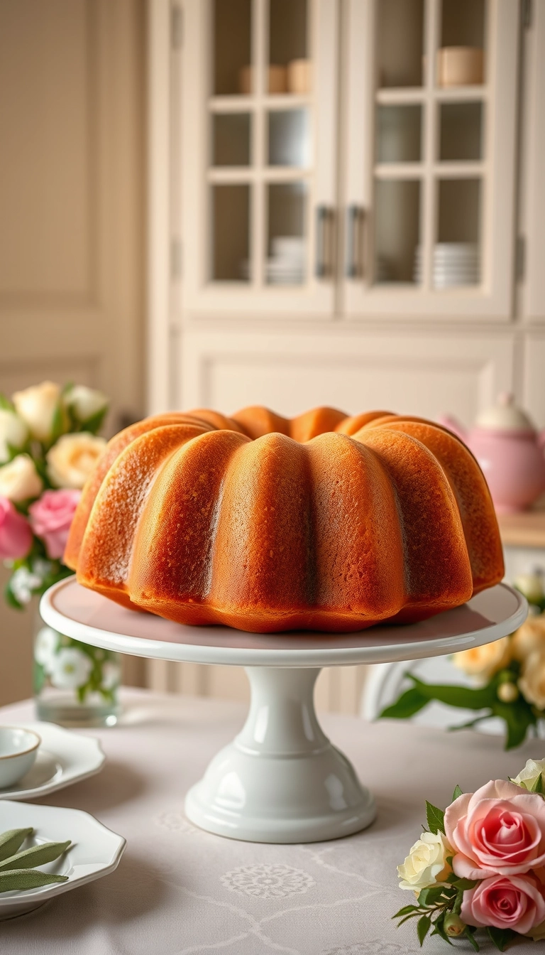 elegant vanilla bean bundt