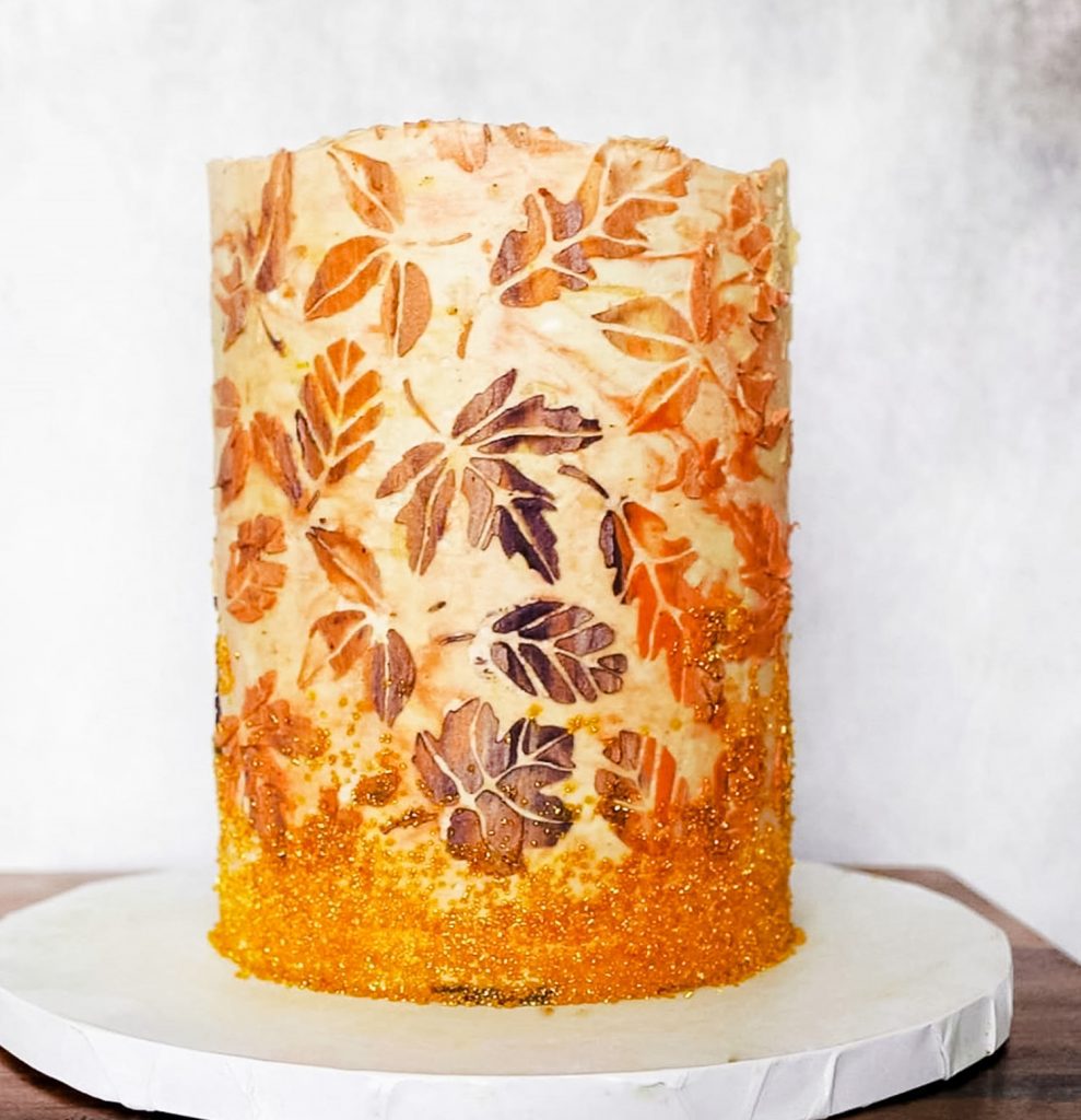 Falling Leaves Cake