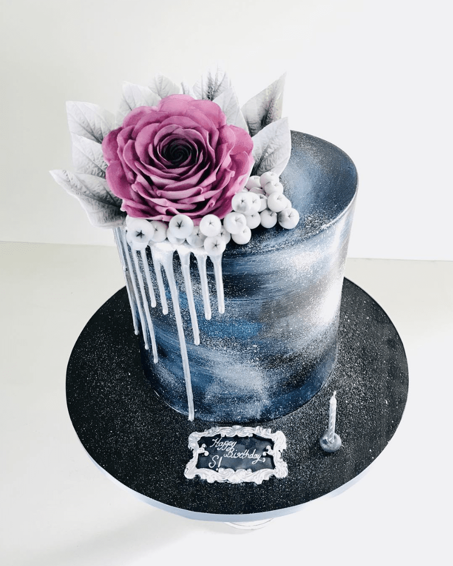 Galaxy Drip Cake