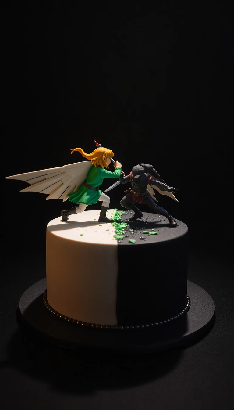Link vs. Dark Link Duel Cake1.webp