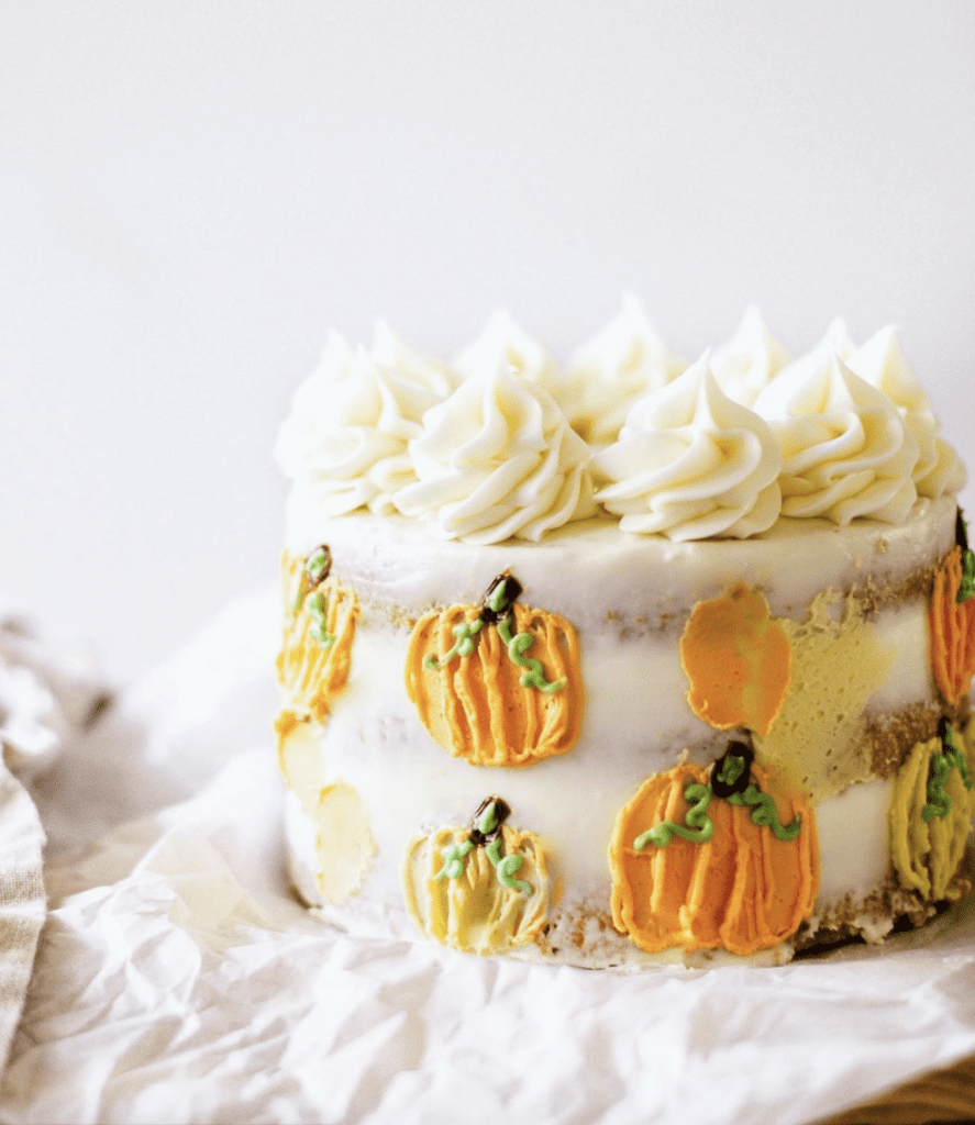 Pumpkin Palette Knife Cake