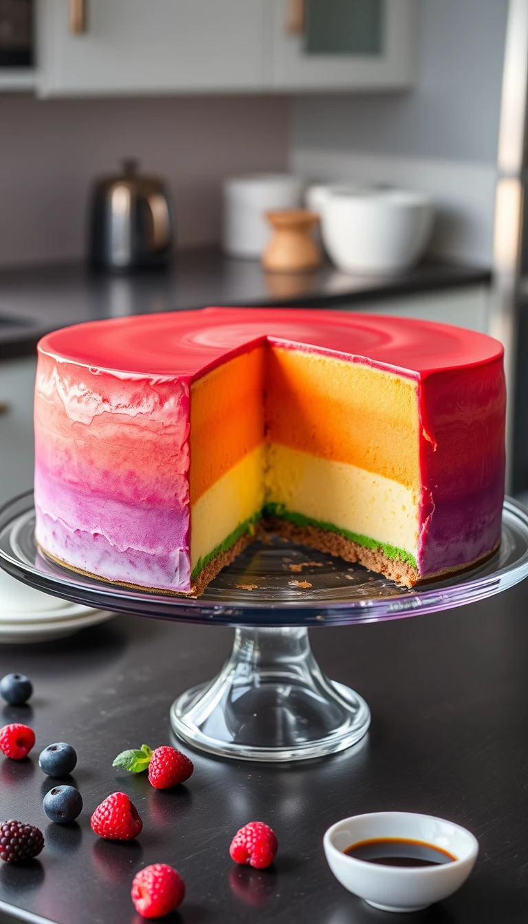rainbow cheesecake