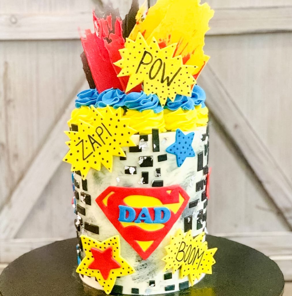 Super Hero Dad Cake