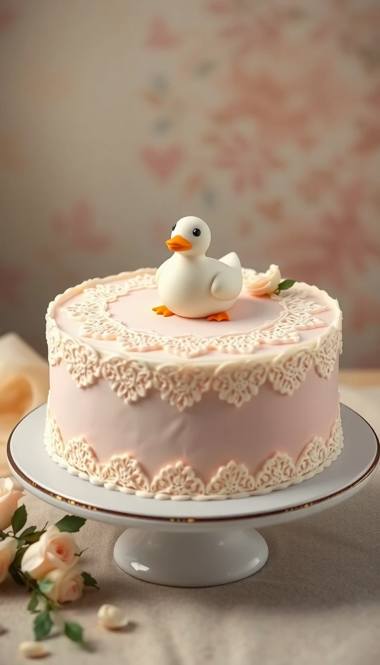 Vintage Chic Duck Cake1.webp