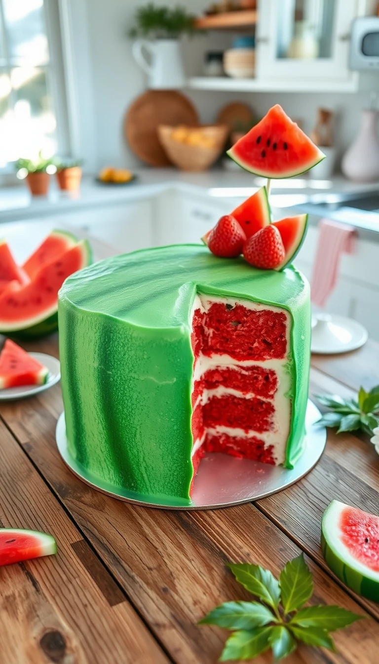 watermelon celebration cake