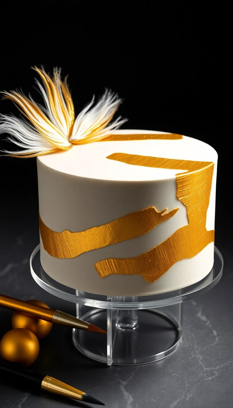 Golden Brushstroke Golden Brushstroke