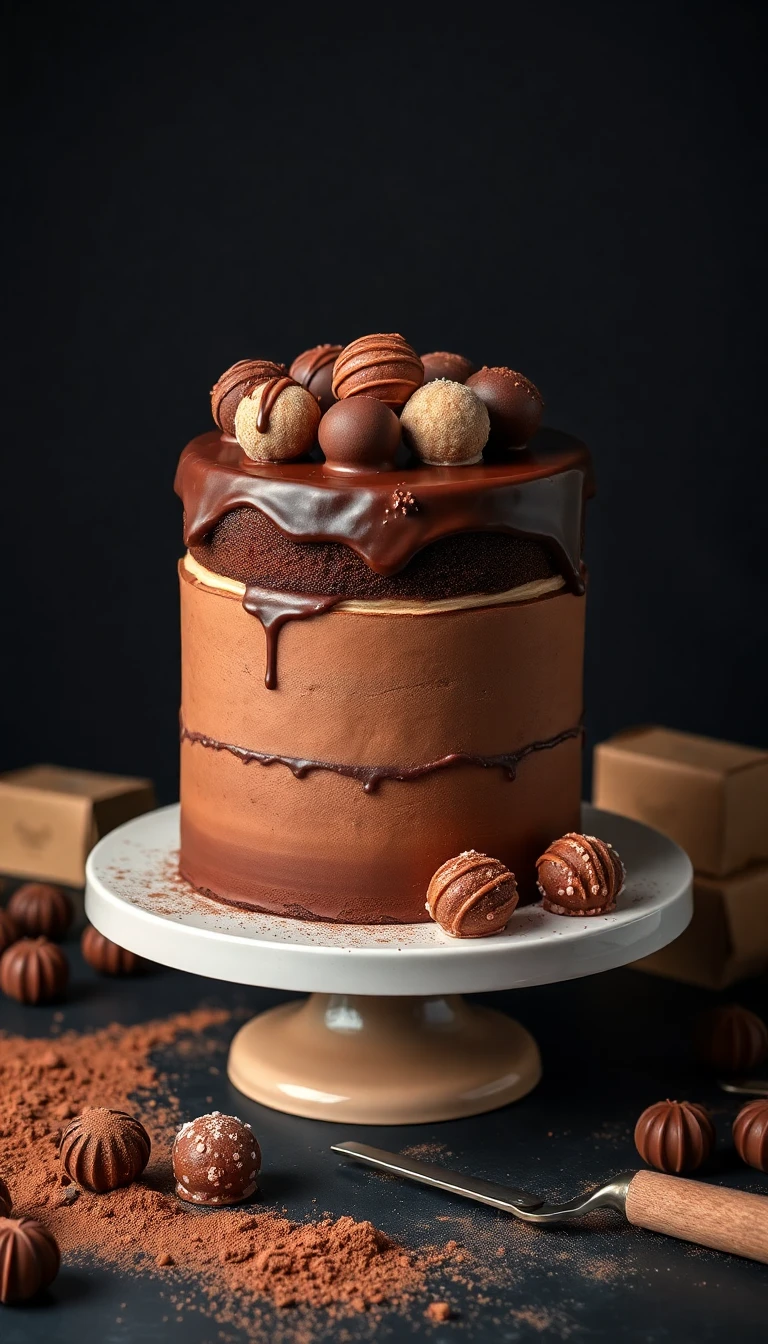 Chocolate Truffle Tower Chocolate Truffle Tower