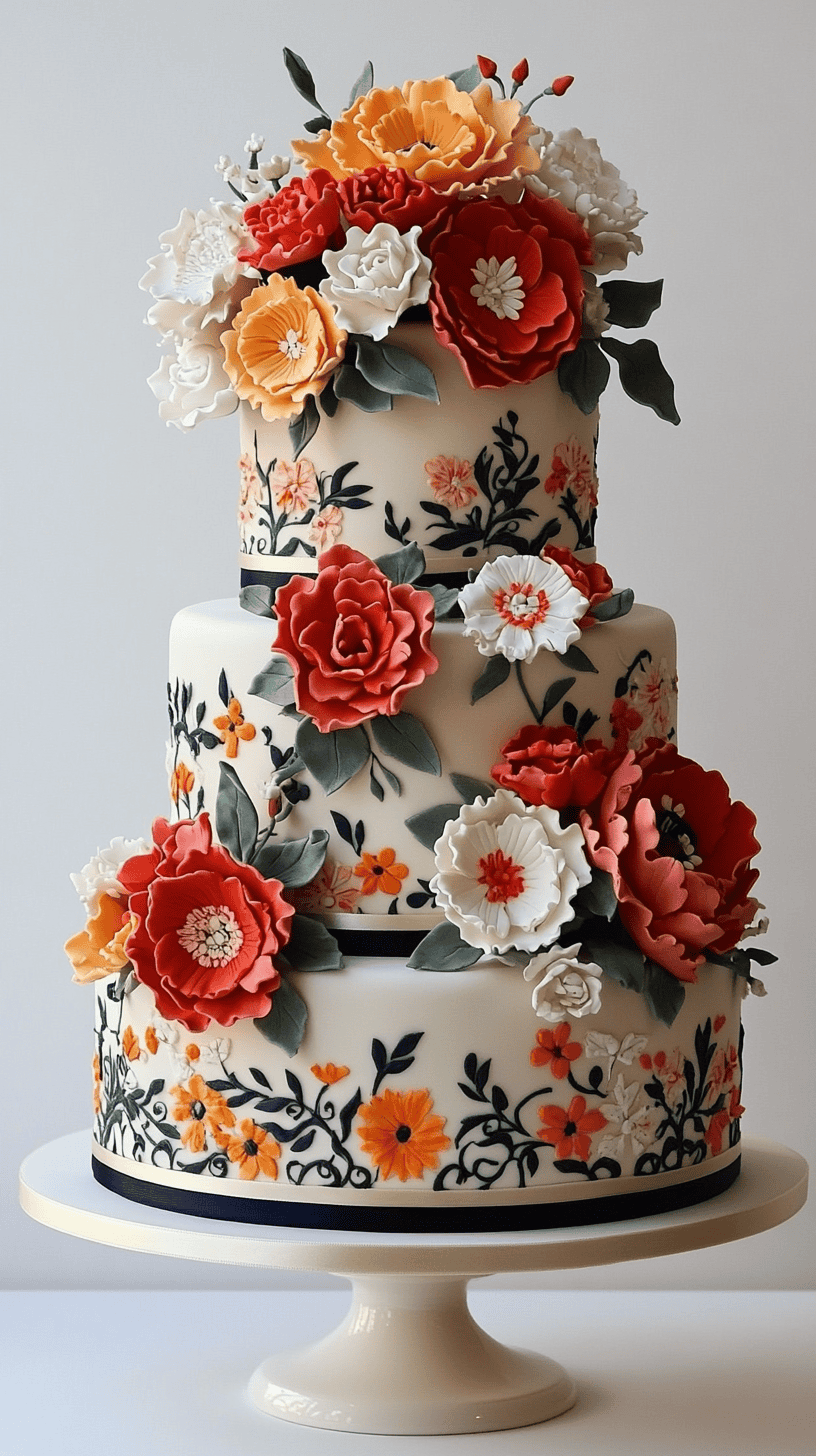 A minimalist Mexican wedding cake with a focus on simplicity and elegance.