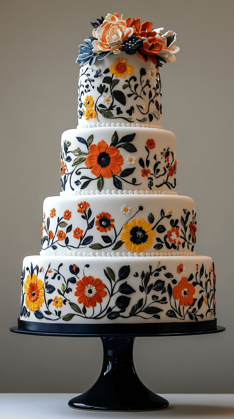 A minimalist Mexican wedding cake with a focus on simplicity and elegance.
