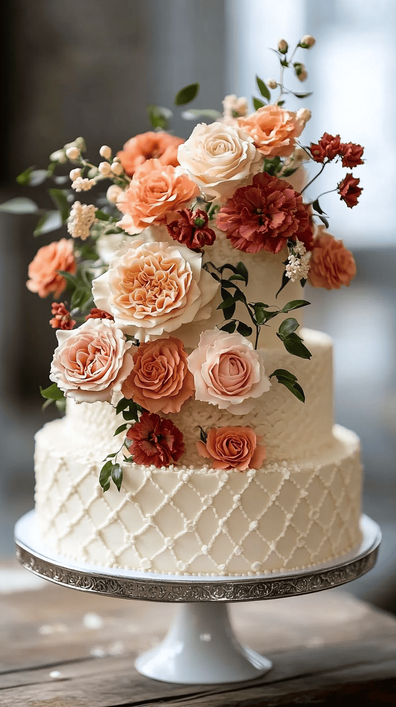 A minimalist Mexican wedding cake with a focus on simplicity and elegance.