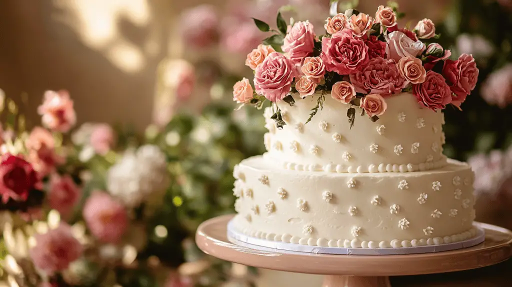 A minimalist Mexican wedding cake with a focus on simplicity and elegance.